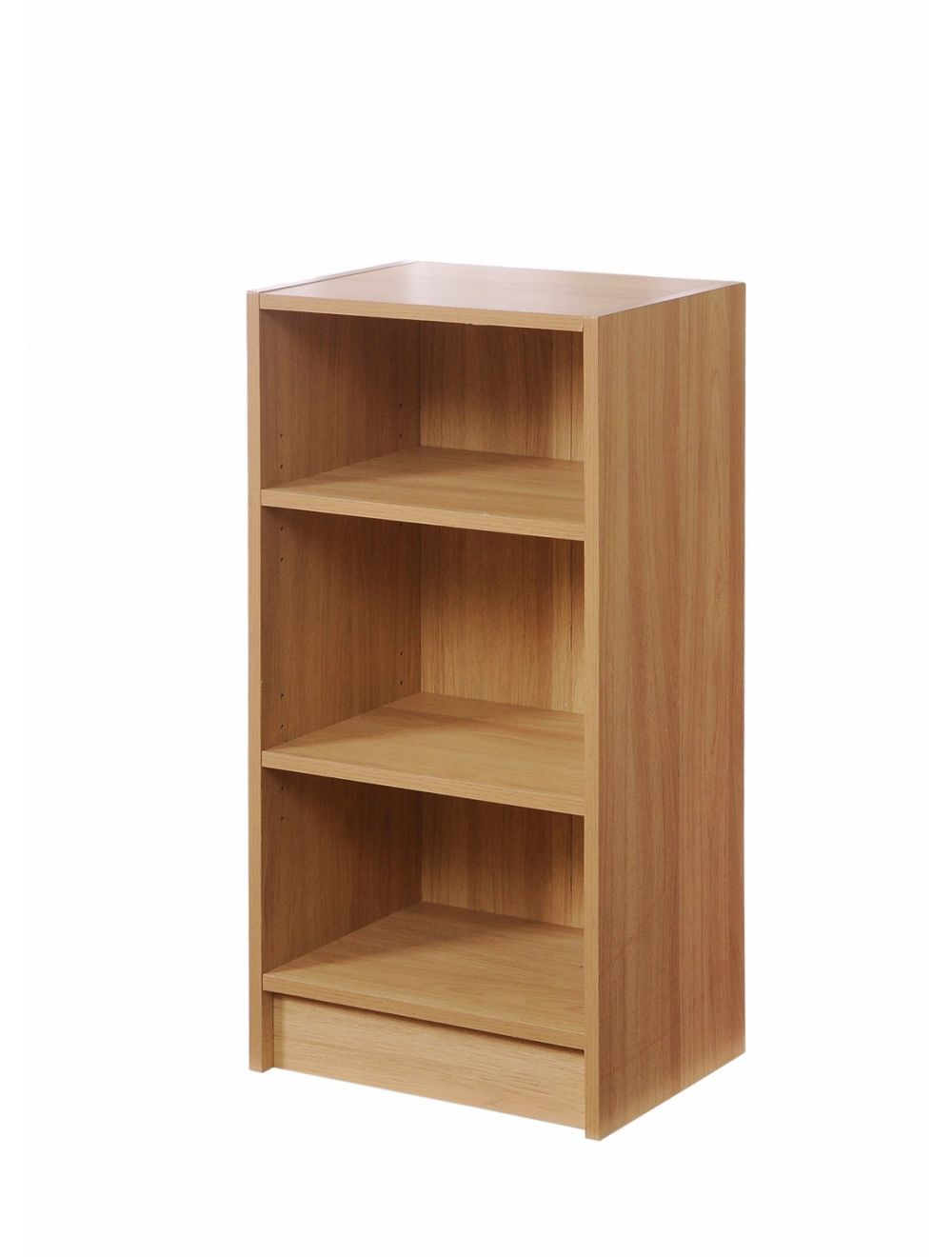 Essentials 3 Tier Oak Small Narrow Bookcase, Sonoma Oak Narrow Bookcase