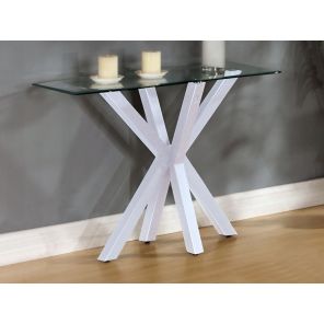 Langley High Gloss White Console Table