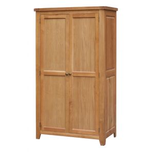 Acorn Solid Oak 2 Door Full Hanging Wardrobe