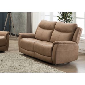 Arizona Caramel 2 Seater Fixed Sofa