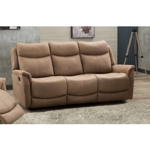 Arizona Caramel 3 Seater Recliner Sofa