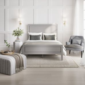 Bay Cement Grey Double Bed