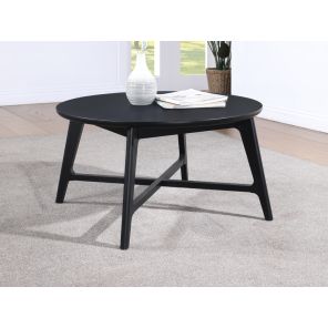 Carrington Black Round Coffee Table