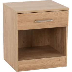 Dakota Oak 1 Drawer Bedside