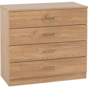 Dakota Oak 4 Drawer Chest 