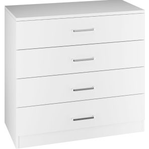 Dakota White 4 Drawer Chest
