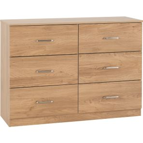 Dakota Oak 6 Drawer Chest 