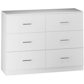 Dakota White 6 Drawer Chest