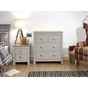 Lancaster Grey 2+2 Drawer Chest