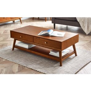 Lowry Cherry Ash 2 Drawer Coffee Table 
