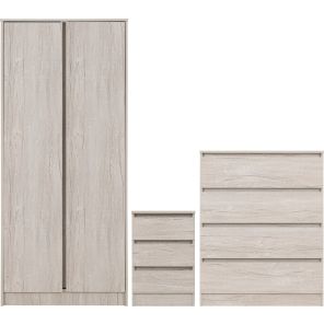 Malvern Urban Snow Trio Bedroom Set 