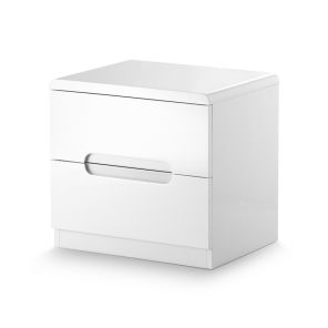 Manhattan High Gloss 2 Drawer Bedside