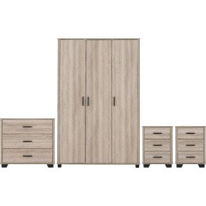 Oliver 3 Door Wardrobe Bedroom Set 