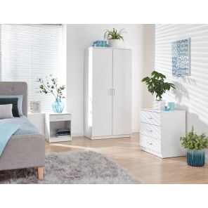 Panama Classic 3 Piece Bedroom Set in White