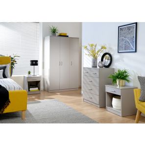 Panama Classic 4 Piece Bedroom Set in Grey