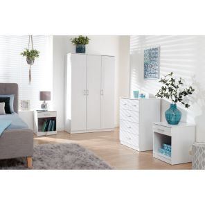 Panama Classic 4 Piece Bedroom Set in White