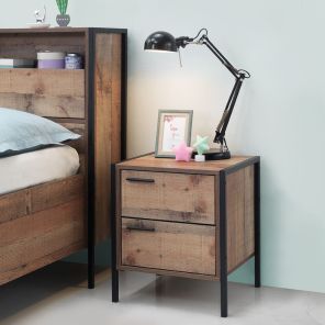 Stretton 2 Drawer Bedside Table