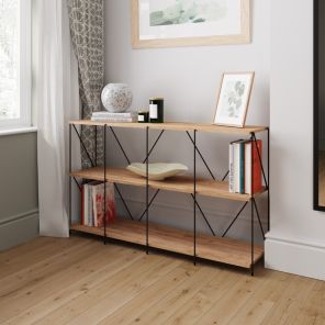 Leyo Oak Cube Shelving Unit