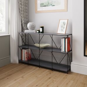 Leyo Grey Cube Shelving Unit