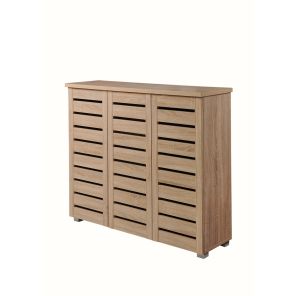 Essentials Sonoma Oak 3 Door Shoe Cabinet