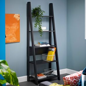 Tiva Black Bookcase