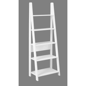 Tiva White Ladder Bookcase