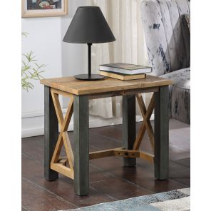 Urban Elegance Reclaimed Open Front Side / Lamp Table