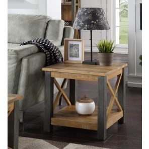 Urban Elegance Reclaimed Lamp Table