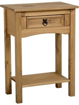 Corona 1 Drawer Console Table with Shelf