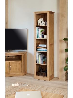 Mobel Oak Narrow Bookcase