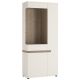 Chelsea White Gloss Tall Glazed Wide Display Unit (Right Hand)