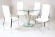 Alonza Clear Glass Round Dining Set