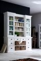 Halifax Library Hutch Unit with Basket Set